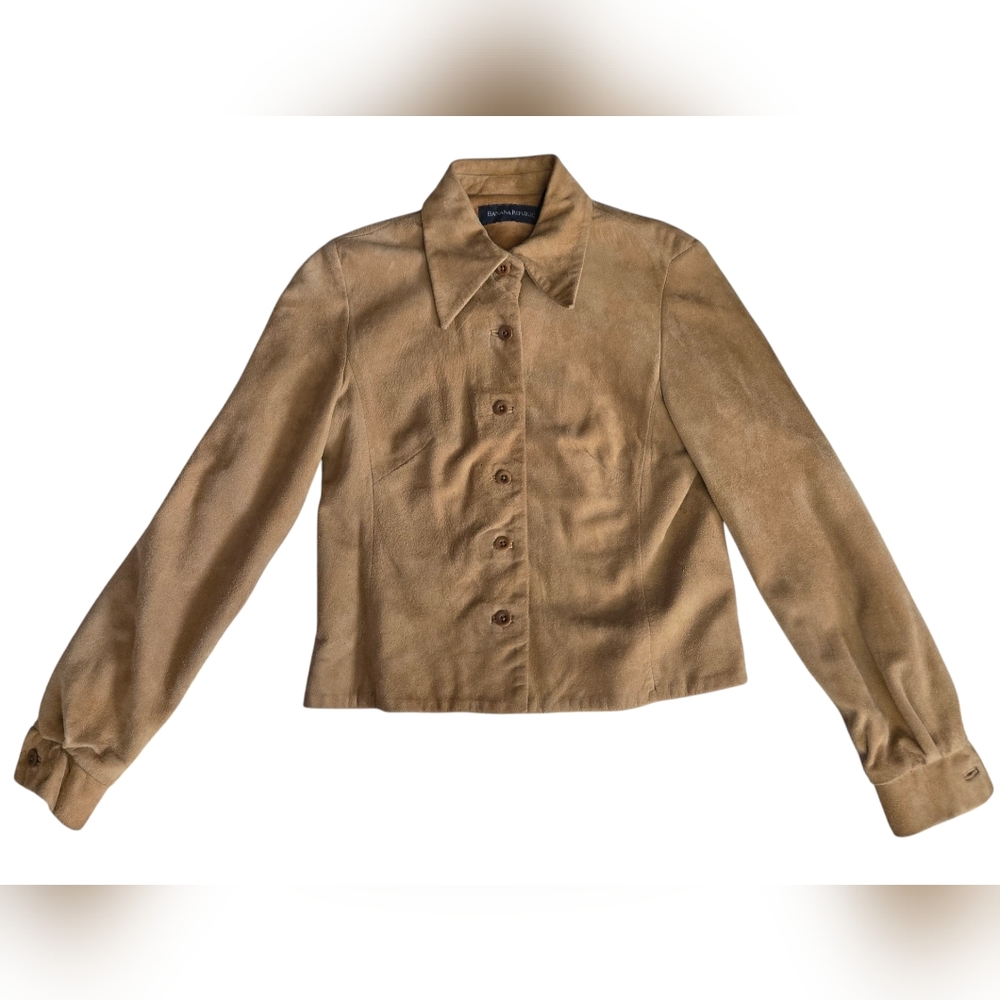 Banana Republic Tan Leather Jacket